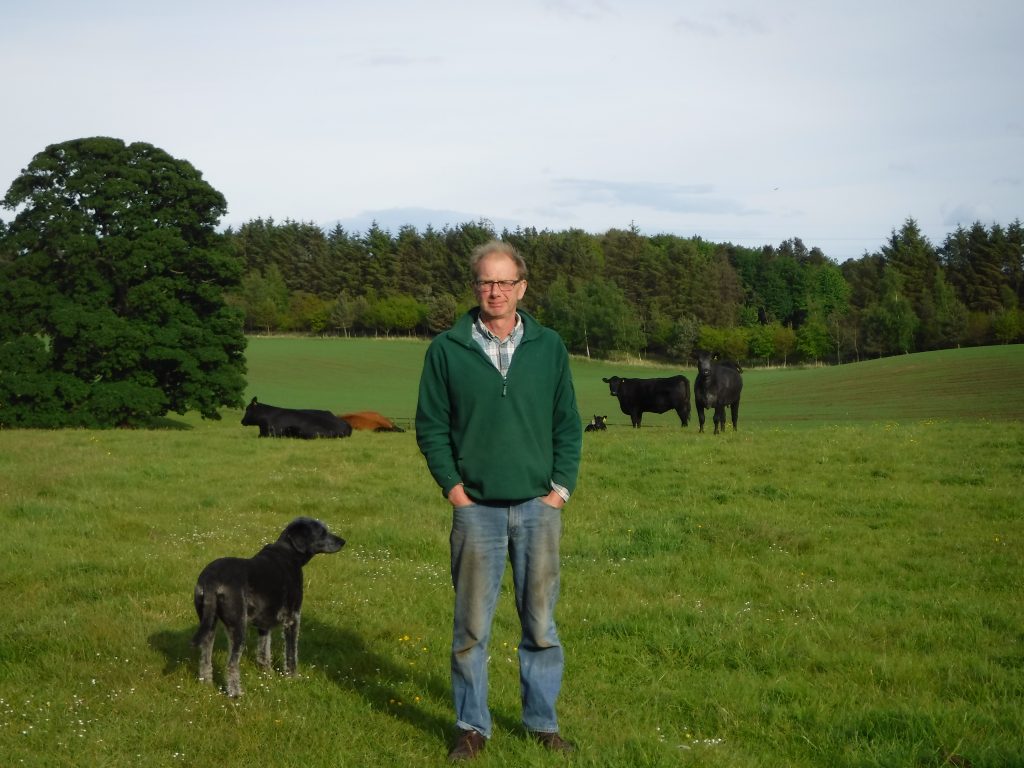 Doug Christie on his farm Doug Christie on his farm
