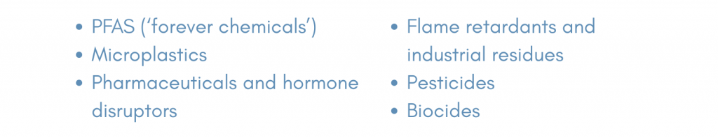 list of chemical contaminants