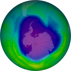 NASA images courtesy Goddard Space Flight Center Ozone Processing Team.